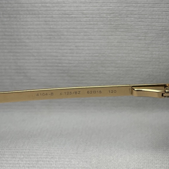 CHANEL 4104-B Gold Sunglasses - Picture 3 of 10